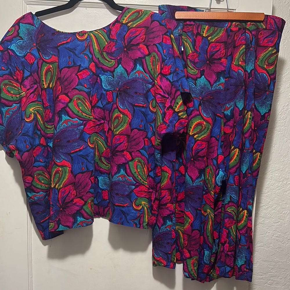 Requirements 3x Woman Multicolor Top Palazio Pants Set